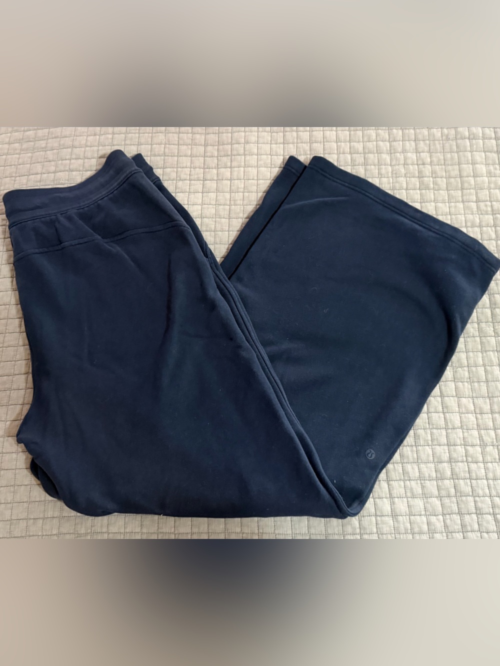 lululemon athletica Navy wide leg scuba sweatpants